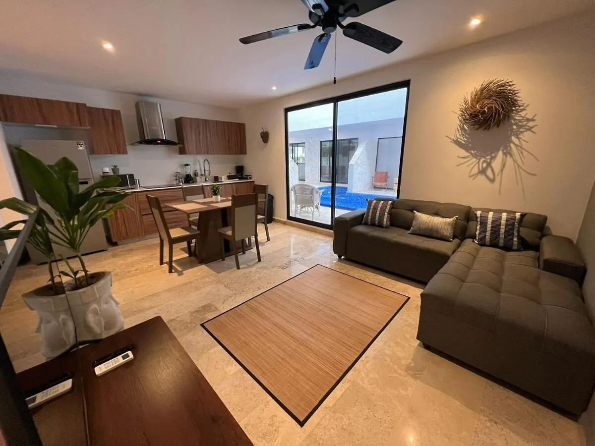 Tulum-Onebedroom-Fastwifi-Pooltable-Privatetub Apartamento Tulum